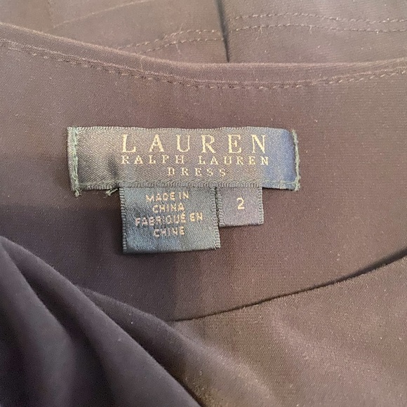 Ralph Lauren Little Black Cocktail Dress Size 2 - Picture 2 of 3